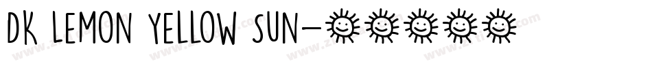 DK Lemon Yellow Sun字体转换
